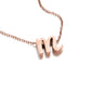 AMORETTO MILANO letter necklace “Lettera” M script rose gold AM0187-MR