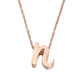 AMORETTO MILANO letter necklace “Lettera” N script rose gold AM0187-NR