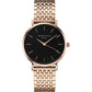 Rosefield Damenuhr The Upper East Side Rosegold-Schwarz