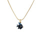 AMORETTO MILANO Halskette "PESCA" Fisch Blau Gold  AMS70