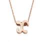 AMORETTO MILANO letter necklace “Lettera” X script rose gold AM0187-XR