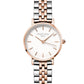 ROSEFIELD women's watch The Small Edit White Steel Silver Rosegold Duo 26SRGD-271