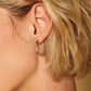 ROSEFIELD Earrings Large Oval Hoops Silver JEOLS-J568