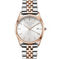 ROSEFIELD Women's Watch The Ace Silver Sunray Silver Rosegold Duo ACSRD-A06