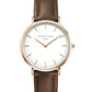 ROSEFIELD women's watch The Bowery White Brown Rose Gold