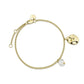 ROSEFIELD Bracelet Pearl and waved Charm Gold JTBPG-J437