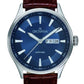 GROVANA Uhr St. Andrews Steel Leather Blue index  42mm Herren 1194,1535