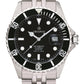 GROVANA Uhr Key West Steel black bezel Metal Celebration Black Index 43mm