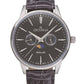 GROVANA Uhr Belleville Leder Anthrazit Mondphase index 41.5mm 1766,1537