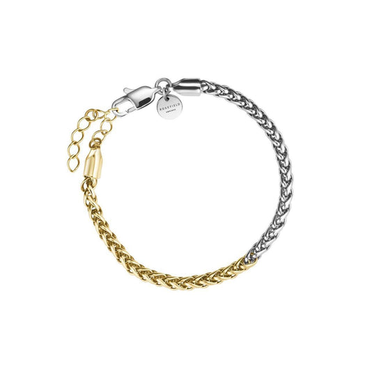 ROSEFIELD Armband Bicolor Herringbone Bracelet Gold Silber Edelstahl JBDHG-J704