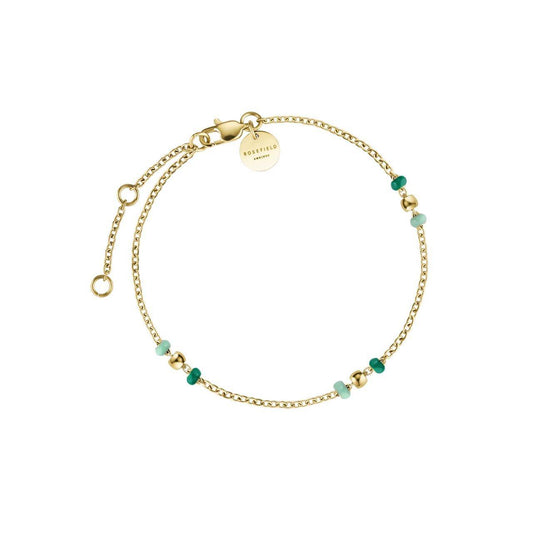 ROSEFIELD Bracelet Emerald Dotted Gold Stainless Steel JBEDG-J720