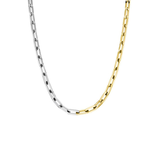 ROSEFIELD Halskette Bicolor Chain Necklace Gold Silber Edelstahl JNDCG-J707