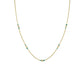 ROSEFIELD Halskette Emerald Dotted Gold Edelstahl JNEDG-J719