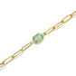 ROSEFIELD Bracelet Geometric Gemstone Bracelet Jade Gold JBGGG-J662