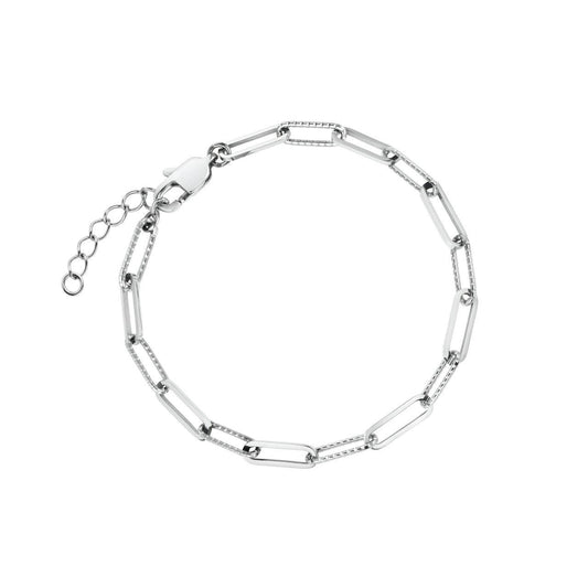 ROSEFIELD Bracelet Hammered Chain Bracelet Silver JBHCS-J596