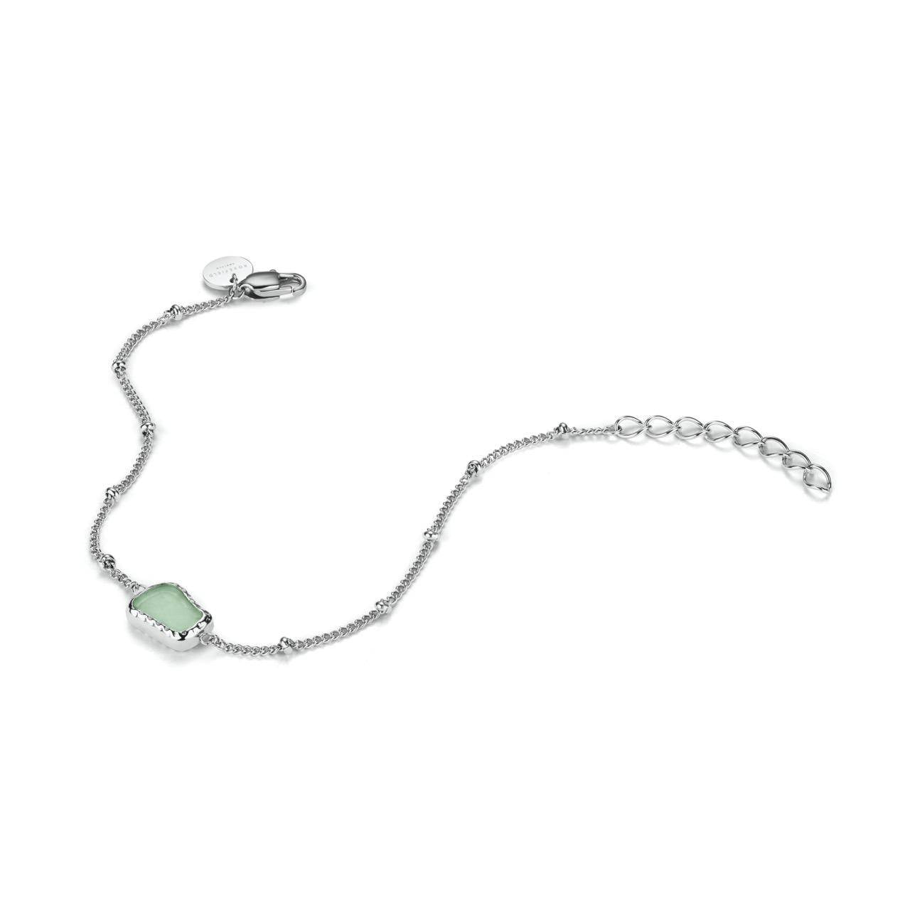 ROSEFIELD Bracelet Organic Gemstone Bracelet Jade Silver JBOGS-J657