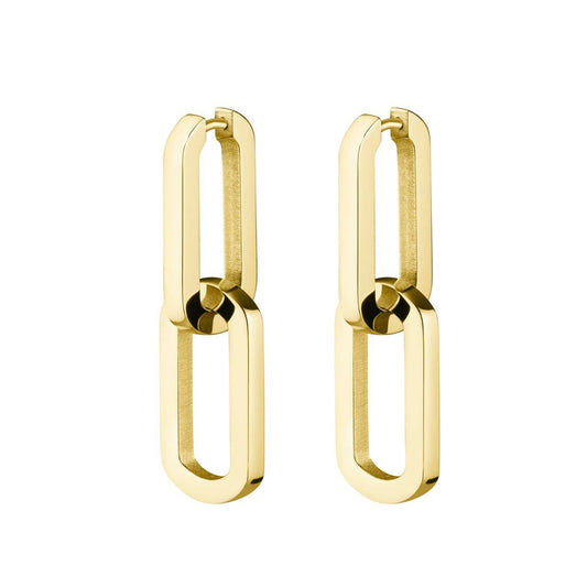 ROSEFIELD Earrings Dual Hoops Gold JEDHG-J585