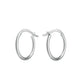 ROSEFIELD Earrings Large Hoops Silver JELHS-J584