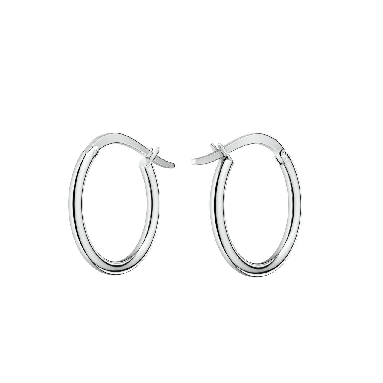 ROSEFIELD Earrings Large Hoops Silver JELHS-J584
