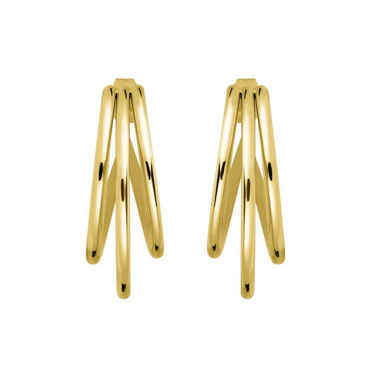ROSEFIELD Earrings Triple Hoops Gold JETHG-J573