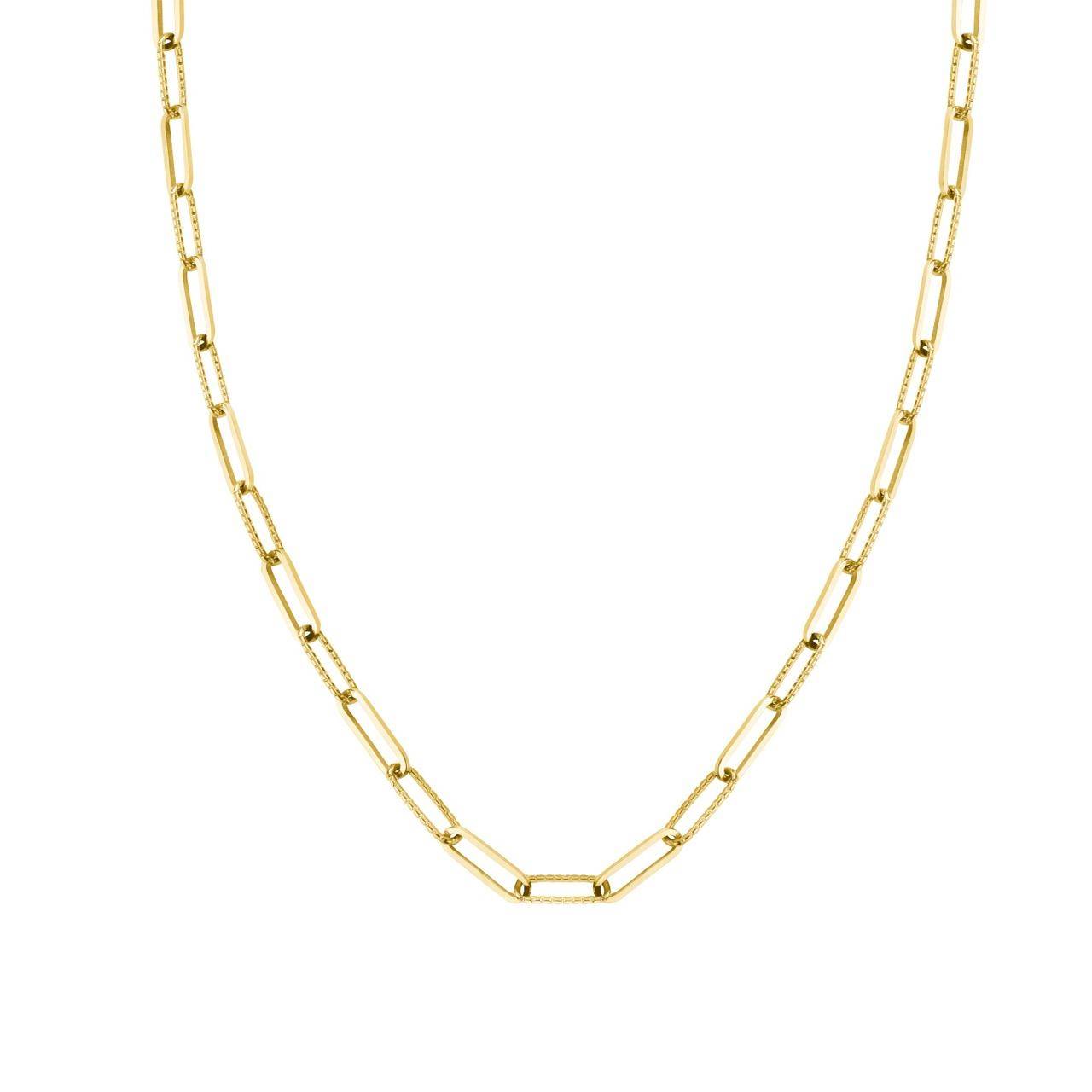 ROSEFIELD Halskette Hammered Chain Necklace Gold JNHCG-J628