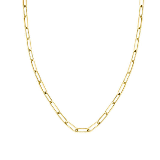 ROSEFIELD Necklace Hammered Chain Necklace Gold JNHCG-J628