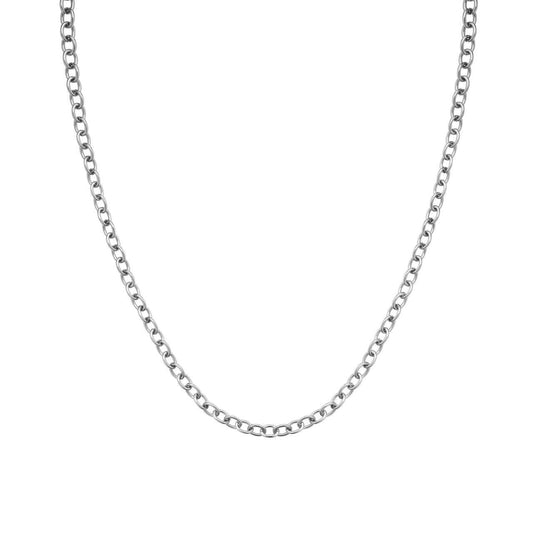 ROSEFIELD Necklace Oval Chainlink Necklace Silver JNOCS-J627