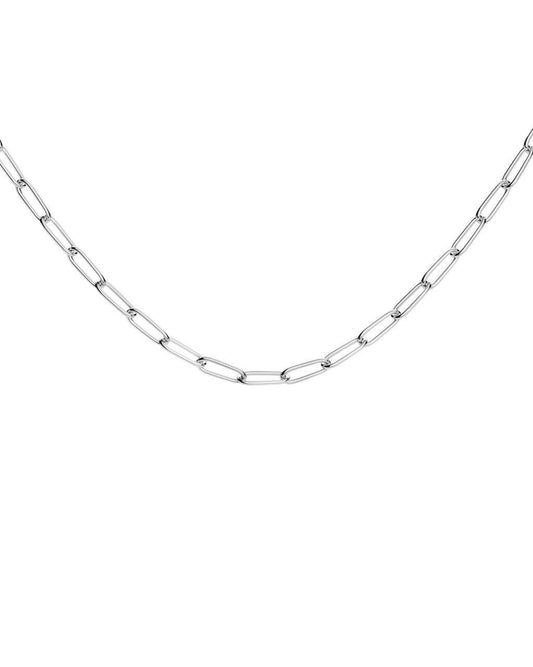 ROSEFIELD Necklace Rectangle Chain Necklace Silver JNRCS-J565