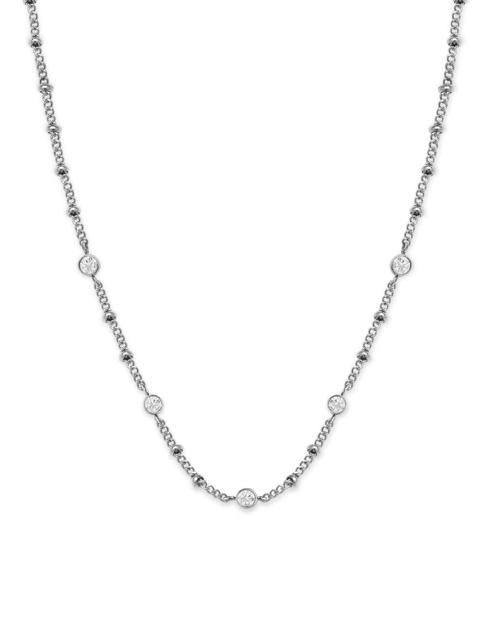 ROSEFIELD Necklace Crystal Necklace Silver JNSCS-J612