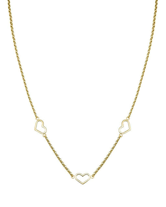 ROSEFIELD Necklace Triple Heart Necklace Gold JNTHG-J535