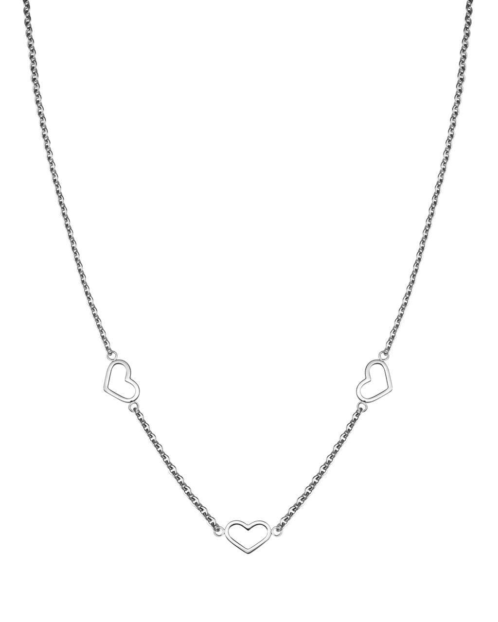 ROSEFIELD Halskette Triple Heart Necklace Silver JNTHS-J613