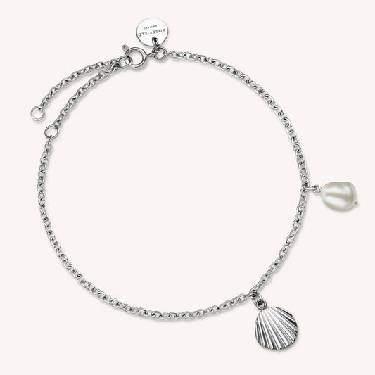 ROSEFIELD Bracelet Shell with Pearl Silver JSPBRS-J164