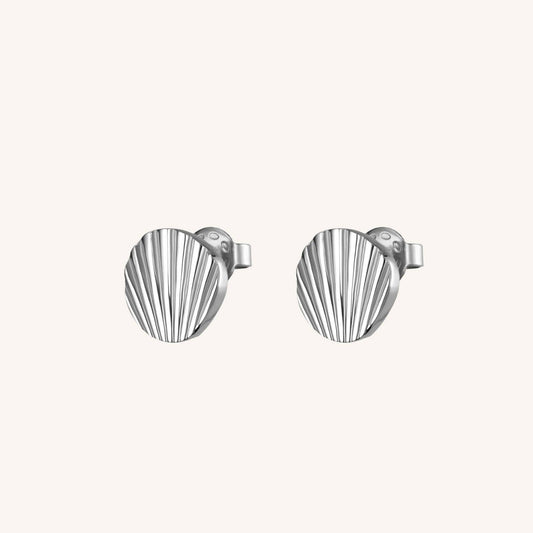 ROSEFIELD earrings single stud shell look silver JSSES-J168