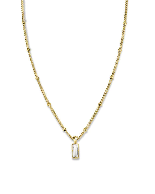 ROSEFIELD Kette TOC Necklace with Swarovski Baguette crystal Gold JTNBG-J441