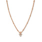 ROSEFIELD Kette TOC Necklace with Triple Swarovski crystals charm Rose Gold JTNTRG-J443