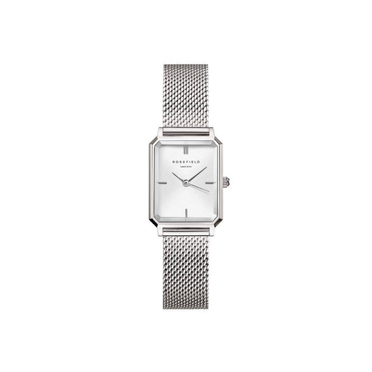 ROSEFIELD Women's Watch The Octagon XS Mesh White Silver OWSMS-O74