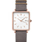ROSEFIELD Women's Watch The Boxy White Elephant Gray Rose Gold QWGR-Q12