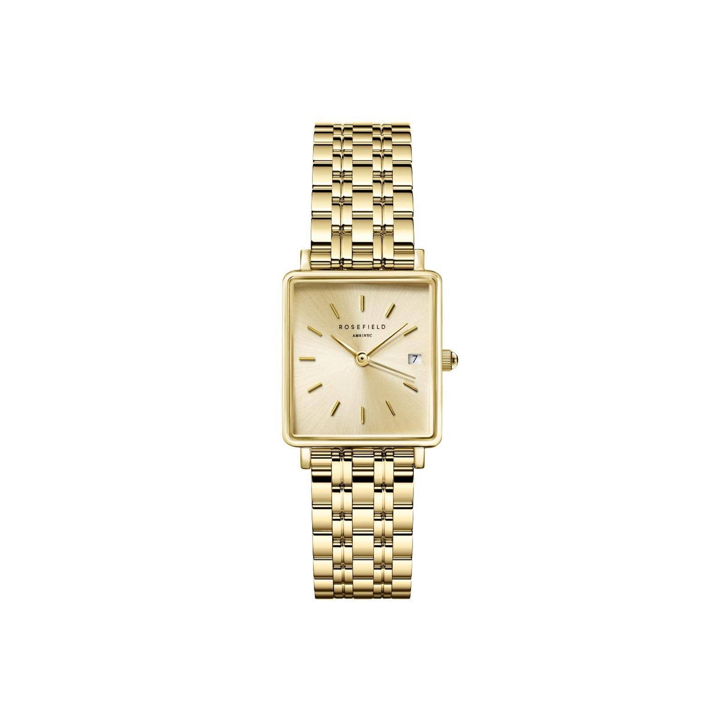 ROSEFIELD women's watch Boxy XS Champagne Steel Gold