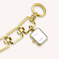 ROSEFIELD Women's Watch The Octagon Charm Chain White Gold SWGSG-O52