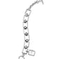 ROSEFIELD Women's Watch The Octagon Charm Chain White Silver SWSSS-O53